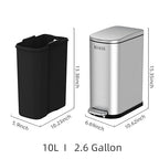 2.6 Gallon Slim Bathroom Trash Can - Image 5