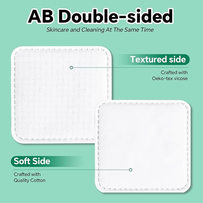Large Square Cotton Pads, Rounded Corners, - Image 3