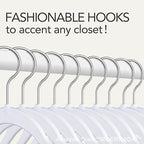 Hangers 50 Pack, Ultra-Thin Plastic Clothes Hangers - Image 2
