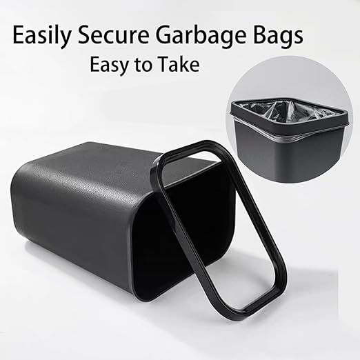Black Small Trash Can 4Pack, 2Gallon/8L Plastic Office Trash Bin Garbage Can - Image 3