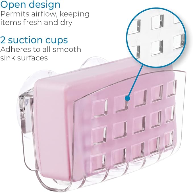 iDesign BPA-Free Plastic Sponge Holder - Image 4