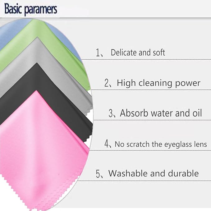 Glasses Cleaning Cloths, Premium Eyeglass Cleaner Cloth, Lens Wipes Cloth - Image 6