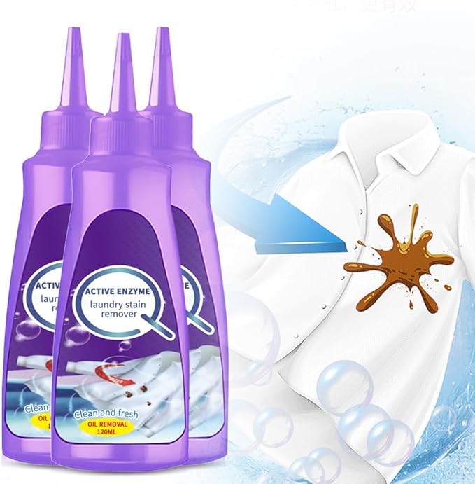 Active Enzyme Laundry Stain Remover, 2025 New Active Enzyme Clothing Stain by Auiepet