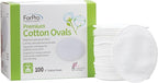 ForPro Premium 100% Cotton Ovals, Ultra-Plush Extra-Absorbent Lint-Free 3" by ForProProfessionalCollection