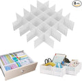 Onerbuy 8pcs Adjustable Grid Drawer Dividers DIY Plastic Closet Separator Tidy by Onerbuy