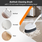 3 Pack Heavy-Duty Scrub Brush Set, Grout Brush, Shower Squeegee, Shower - Image 4