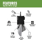 SPUDZ Ultra Microfiber Lens Cleaner – Closable Pouch, Washable – - Image 3
