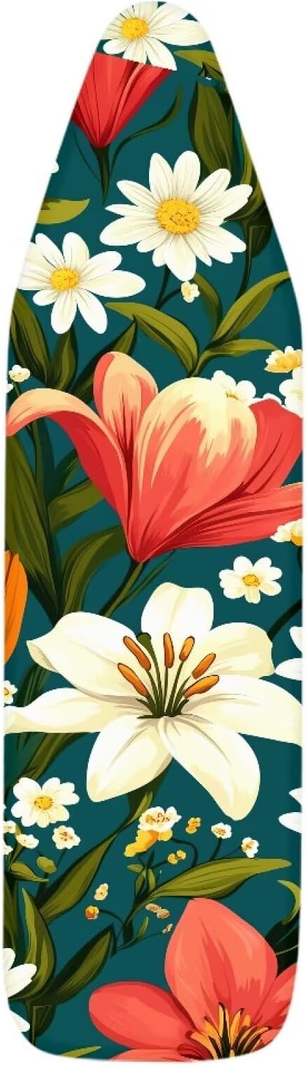 Narcissus Cover for Ironing Board 15x54 Inch Standard Size Flower Print Iron - Image 7