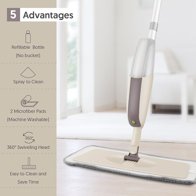 Spray Mops for Floor Cleaning: MEXERRIS Wet Mop - Image 4