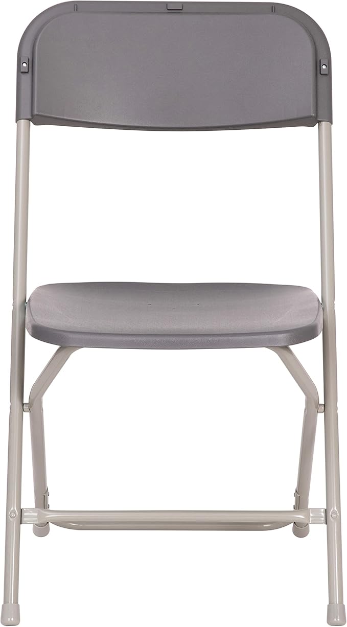 Flash Furniture Hercules Big and Tall Commercial Folding Chair - Extra Wide 650LB. Capacity - Durable Plastic - Gray, 4-Pack - Image 6
