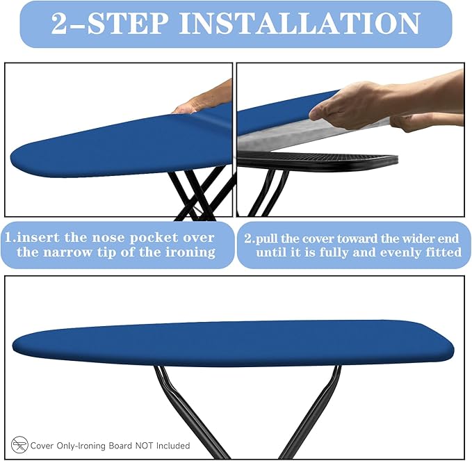 Ironing Board Cover, Full Size Scorch Resistant Padding, Silicone Coating - Image 3