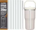 ALINK Reusable Clear Straws for Stanley IceFlow 2.0 Flip Straw Tumbler 20 oz by ALINK