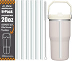ALINK Reusable Clear Straws for Stanley IceFlow 2.0 Flip Straw Tumbler 20 oz by ALINK