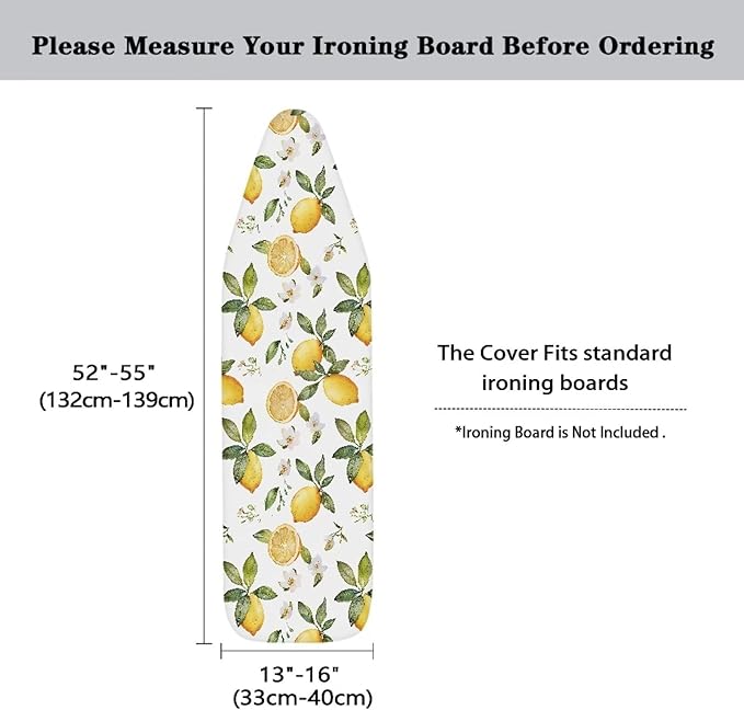 Lemon Ironing Board Cover Standard Size Iron Board Cover, Stain Resistant - Image 5