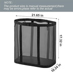 Mesh Bag with Handles, Collapsible Laundry Basket, Foldable Laundry Bag - Image 2