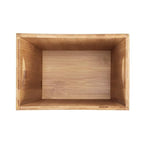 MOOACE Small Trash Can, Bamboo Bathroom Trash Can, Office Waste Basket - Image 5