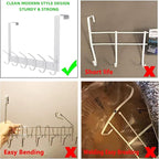 DOKU Over The Door Hook, Heavy Duty Over Door Hanger Holder - Image 2