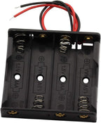 6 Pieces 4 Slots x 1.5V AA Battery Case Holder Battery Spring Clip Storage Box - Image 2