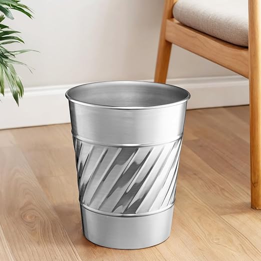 Monarch Abode Metal Bathroom Trash Can – Waste Basket - Image 5
