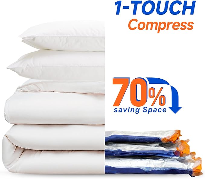 Vacuum Storage Bags with Rechargeable Cordless Pump, 15 Pack 3 Size Compression - Image 5