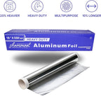 Extra Heavy Duty Aluminum Foil Roll 18" x 550 Sq Ft | Commercial Grade tin foil - Image 2