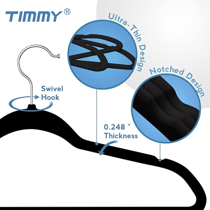 TIMMY Premium Velvet Hangers - Image 3