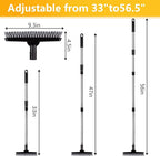 ITTAHO 2 Pack Grout Brush with Long Handle, Swivel Cleaning Grout Line Scrubber - Image 2