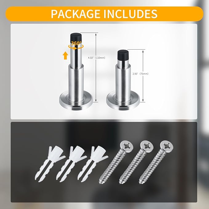 Door Stoppers - Heavy-Duty Adjustable Stoppers - Image 2