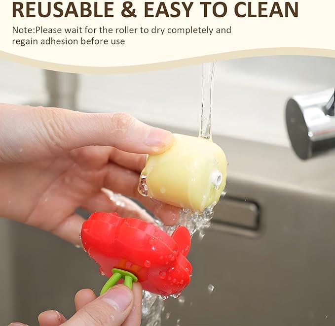 2Pcs Reusable Lint Roller Set, Portable Mini Travel Lint Roller, Washable - Image 4