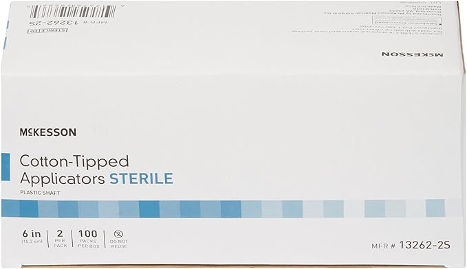 McKesson Cotton Tipped Applicator, 6 in Long Sterile Medical Swabs, - Image 7