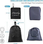 2 Pcs JHX Travel Laundry Bags, Dirty Clothes Organizer【Upgraded】with Handles - Image 2