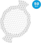INVIHUG, 50 Pack, Disposable Shower Drain Hair Catcher Mesh Stickers, - Image 9