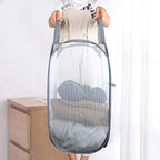 2 Pack Mesh Laundry Hampers, Pop Up Laundry Baskets, Collapsible Clothes - Image 3