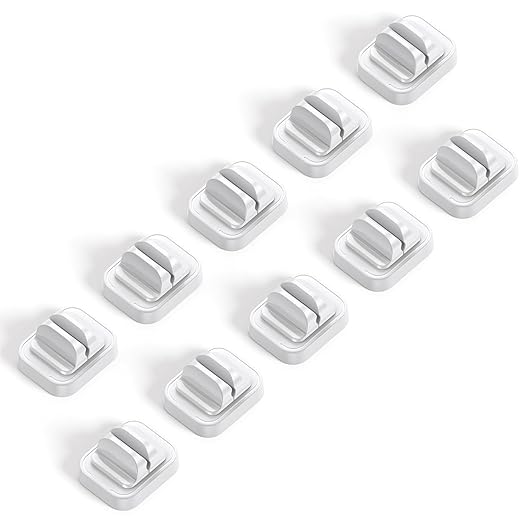 10Pack Cable Spring Holder Clips, Cord Organizer by Lamicall