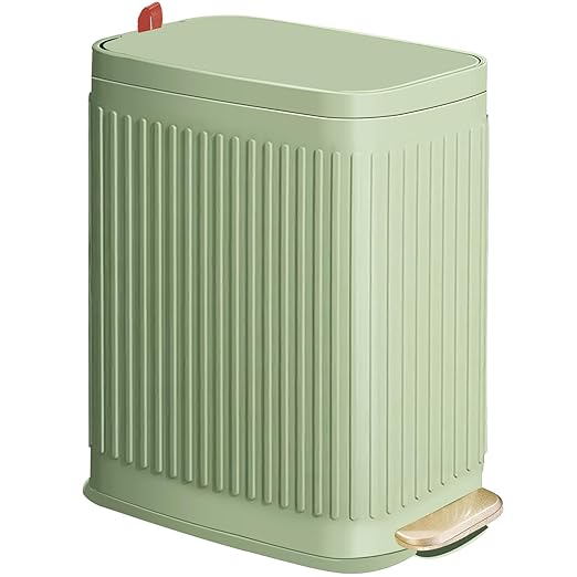 Slim Trash Can for Bathroom by GloDeals