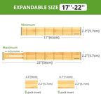 ANTOWIN 4 Pack Expandable Drawer Dividers, 2.2'' High, Extend from 17'' to 22'' - Image 4