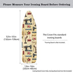 Ironing Board Cover, Standard Size 15x54, Sewing Machine Rose Print, Elastic - Image 3