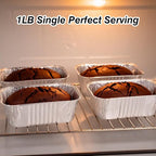 50 Pack 1Lb Mini Loaf Pans, 6” x 3.5” x 2” Foil Disposable Loaf Pans, Aluminum - Image 5