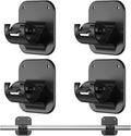 Apartment Dorm Farmhouse Decor No Drill Curtain Rod Brackets 20LB-Renter by Unknown