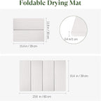 Large Stone Dish Drying Mat for Kitchen Counter, Quick Dry Stone Dishes Mats - Image 3