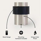 KHTUMEWARE 10 Pack 2 in Floor Door Stopper, Brushed Satin Nickel Door Stop - Image 3
