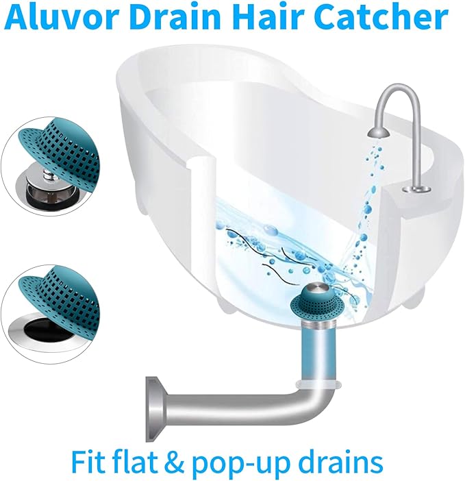 Shower Drain Hair Catcher Bathtub Drain Cover Shower Protector - Image 3