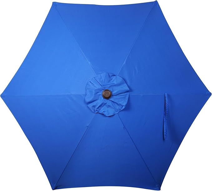 Blissun 7.5 ft Patio Umbrella, Yard Umbrella, Outdoor Market Umbrella with Push Button Tilt Crank, Royal Blue - Image 5