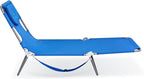 Ostrich Beach Lounge Chair, Folding & Reclining Outdoor Chaise Lounger, Blue - Portable Adjustable Recliner Chair for Lawn, Pool, Patio, Garden, and Yard - Image 7