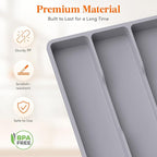 Lifewit Utensil Organizer for Kitchen Drawer, Expandable Cooking Silverware Tray - Image 5