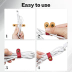 Cord Organizer, Earphone Winder, Charger Cord Keeper - Image 4