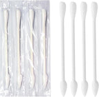 Individually Wrapped Pointed Round Cotton Swabs, Travel Size by Le+Miju