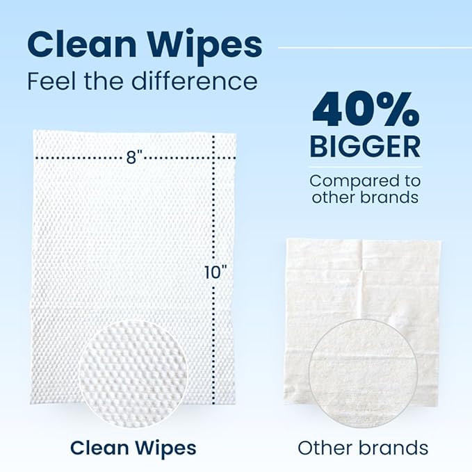 Clean Skin Club XL Premium Face Wipes, Extra Moist Makeup Removing Towelettes - Image 2