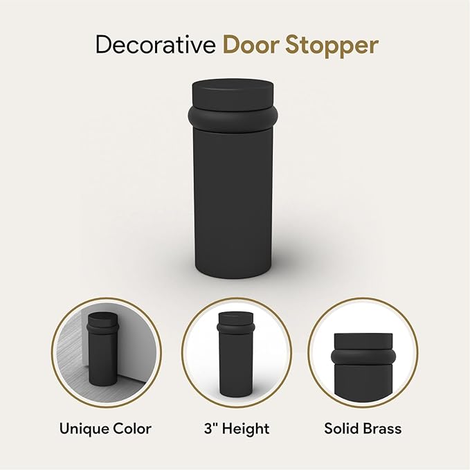 Mega Handles Floor Door Stopper, Quickly Installed Wall Protector, Wall - Image 6