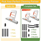 Mini Mop for Small Spaces, Foldable Self-Squeeze & Self-Wringing Wet Dry Sponge - Image 6
